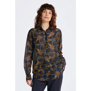 KOŠILE GANT REL ROPE PRINT COT SILK SHIRT modrá 34