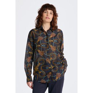 KOŠILE GANT REL ROPE PRINT COT SILK SHIRT modrá 42