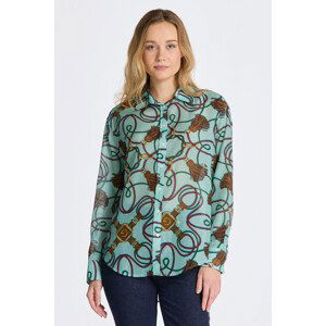 KOŠILE GANT REL ROPE PRINT COT SILK SHIRT modrá 32