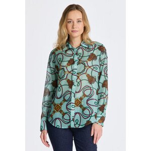 KOŠILE GANT REL ROPE PRINT COT SILK SHIRT modrá 40