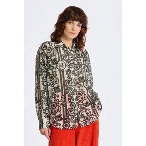 KOŠILE GANT REL LACE PRINT COT SILK SHIRT bílá 36