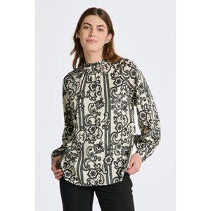 HALENKA GANT REL LACE PRINT TURTLENECK BLOUSE bílá 34