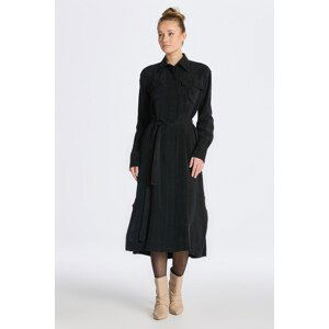 ŠATY GANT RELAXED UTILITY SHIRT DRESS černá 36