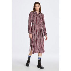 ŠATY GANT SLIM GEOMETRIC SHIRT DRESS červená 32