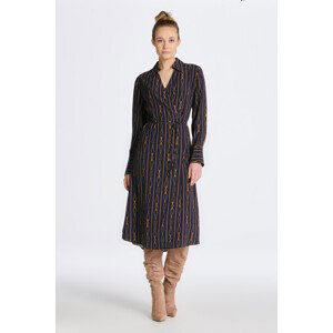 ŠATY GANT REG ROPE STRIPE WRAP DRESS modrá 34