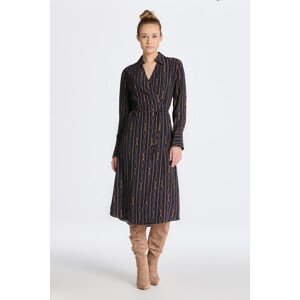 ŠATY GANT REG ROPE STRIPE WRAP DRESS modrá 46