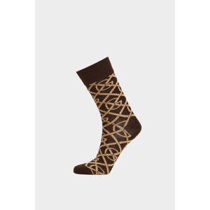 PONOŽKY GANT G PATTERN SOCKS hnědá 36/38