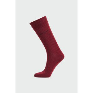 PONOŽKY GANT RIB SOCKS červená 40/42