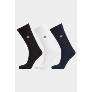 PONOŽKY 3-PACK GANT SHIELD SOCKS 3-PACK černá 40/42