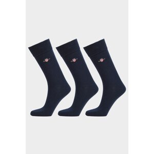 PONOŽKY 3-PACK GANT SHIELD SOCKS 3-PACK modrá 40/42