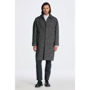 KABÁT GANT RELAXED FIT WOOL CARCOAT černá S