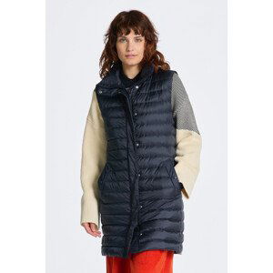 VESTA GANT LIGHT DOWN LONG VEST modrá XS