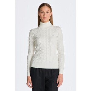 ROLÁK GANT STRETCH COTTON CABLE TURTLENECK bílá S