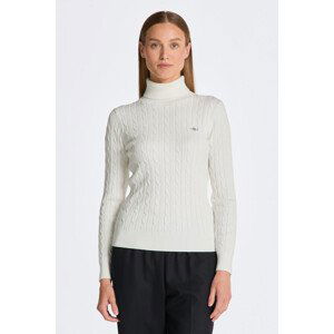 ROLÁK GANT STRETCH COTTON CABLE TURTLENECK bílá M