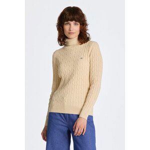 ROLÁK GANT STRETCH COTTON CABLE TURTLENECK bílá S