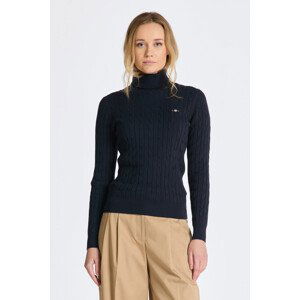 ROLÁK GANT STRETCH COTTON CABLE TURTLENECK modrá XS