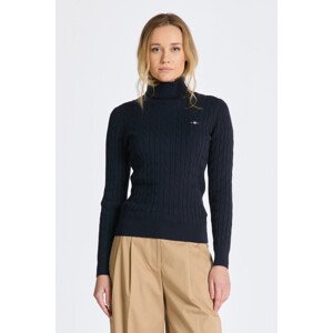 ROLÁK GANT STRETCH COTTON CABLE TURTLENECK modrá XXL