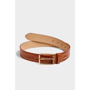 OPASEK GANT CROCO WAIST BELT hnědá 80