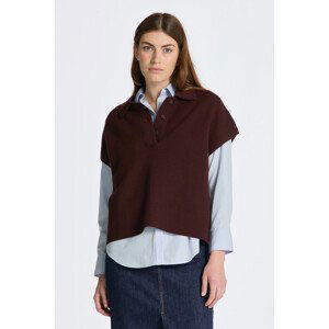 VESTA GANT CROPPED POLO VEST fialová L