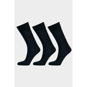 PONOŽKY 3-PACK GANT MERCERIZED COTTON SOCKS 3-PACK černá 40/42