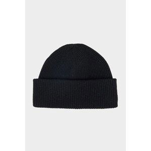 ČEPICE GANT WOOL RIBBED BEANIE černá None