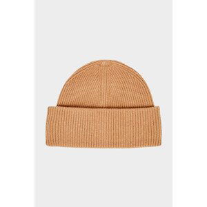 ČEPICE GANT WOOL RIBBED BEANIE hnědá None