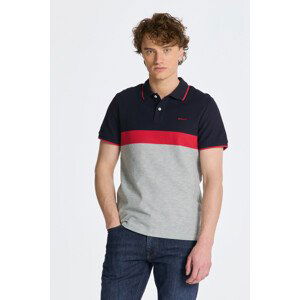 POLOKOŠILE GANT STRIPE PIQUE SS-POLO šedá XS