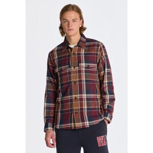 KOŠILE GANT HEAVY TWILL CHECK OVERSHIRT červená M