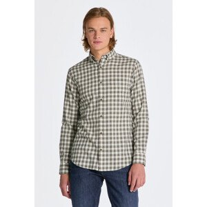 KOŠILE GANT REG MICRO TARTAN FLANNEL SHIRT bílá XXXL