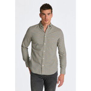 KOŠILE GANT REG TWILL MICRO MULTI CHECK SHIRT bílá XXXL