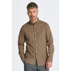 KOŠILE GANT REG TWILL MICRO MULTI CHECK SHIRT hnědá XXL