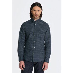 KOŠILE GANT REG TATTERSALL OXFORD SHIRT modrá L