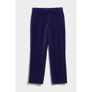 KALHOTY GANT VELVET SUIT PANTS modrá 46