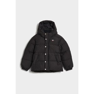 BUNDA GANT RELAXED PUFFER JACKET černá 122/128