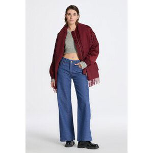 DŽÍNY GANT WIDE LEG BRIGHT BLUE JEANS MID BLUE