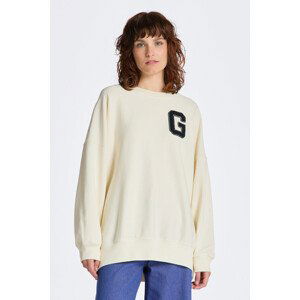 MIKINA GANT OVERSIZED G C-NECK SWEAT bílá XS