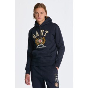 MIKINA GANT CREST SWEAT HOODIE modrá S