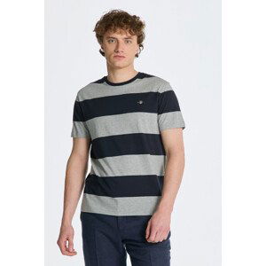 TRIČKO GANT BAR STRIPE SS T-SHIRT šedá XL