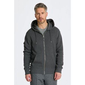 MIKINA GANT WAFFLE TEXTURE ZIP HOODIE šedá XXXL