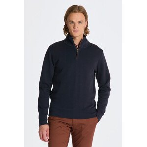 MIKINA GANT SACKER RIB HALF ZIP modrá S