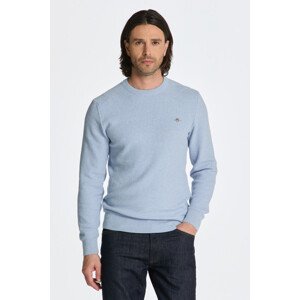 SVETR GANT MICRO COTTON TEXTURE C-NECK modrá M