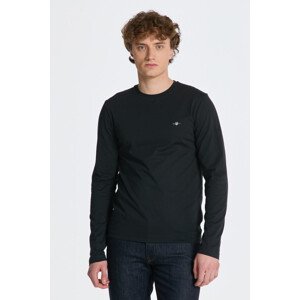 TRIČKO GANT SLIM SHIELD LS T-SHIRT černá S