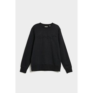 MIKINA GANT EMBOSSED SWEAT C-NECK černá S