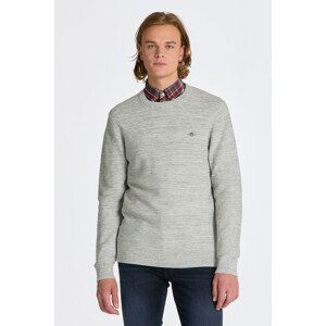 SVETR GANT 2TONE LINKS-LINKS C-NECK šedá 4XL