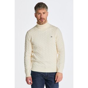 ROLÁK GANT COTTON CABLE TURTLE NECK bílá XXL