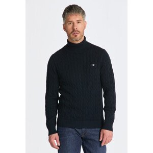 ROLÁK GANT COTTON CABLE TURTLE NECK modrá XXL