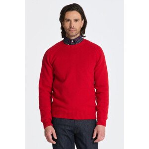 SVETR GANT SADDLE SHOULDER WOOL C-NECK červená L