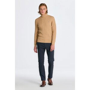 KALHOTY GANT SLIM BRUSHED TWO TONE TWILL PANTS modrá 32/34