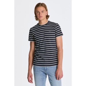 TRIČKO GANT STRIPED SS T-SHIRT bílá XXL