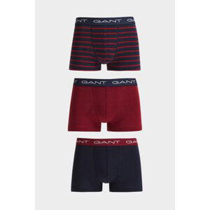 SPODNÍ PRÁDLO GANT STRIPE TRUNK 3-PACK modrá S